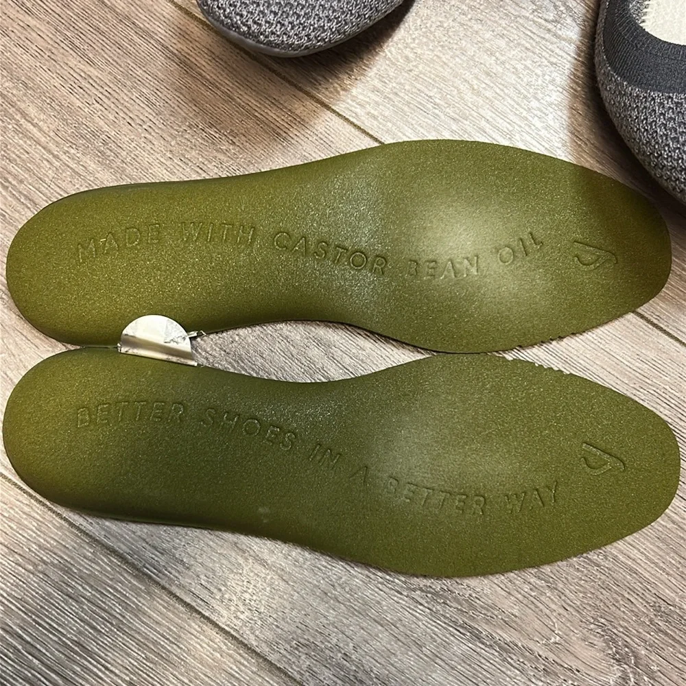 RARE Allbirds Tree Breezer Flats Seashell Gray Size 9 women - Picture 13 of 17